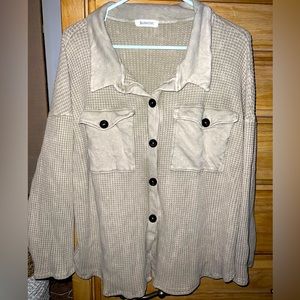 Button Down, thin Shacket